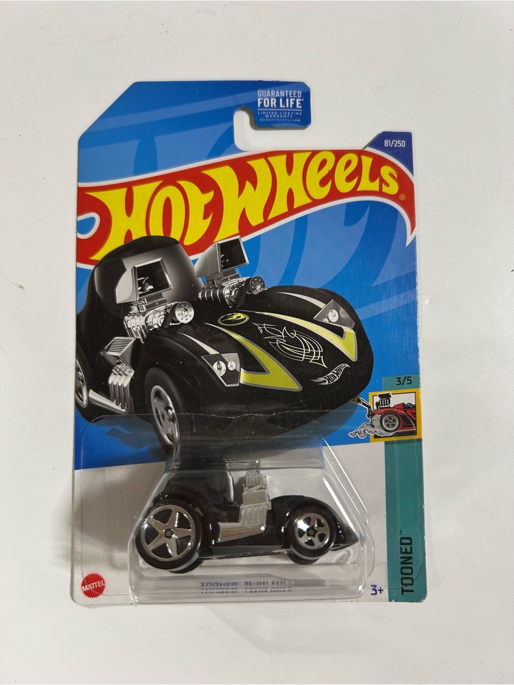 Tooned Black & Lime Die-Cast Toy Car